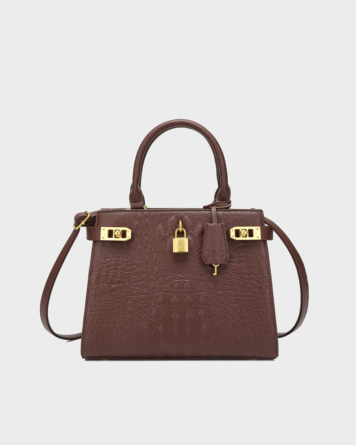 Empress Mini Tote Bag in Brown