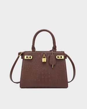Empress Mini Tote Bag in Brown