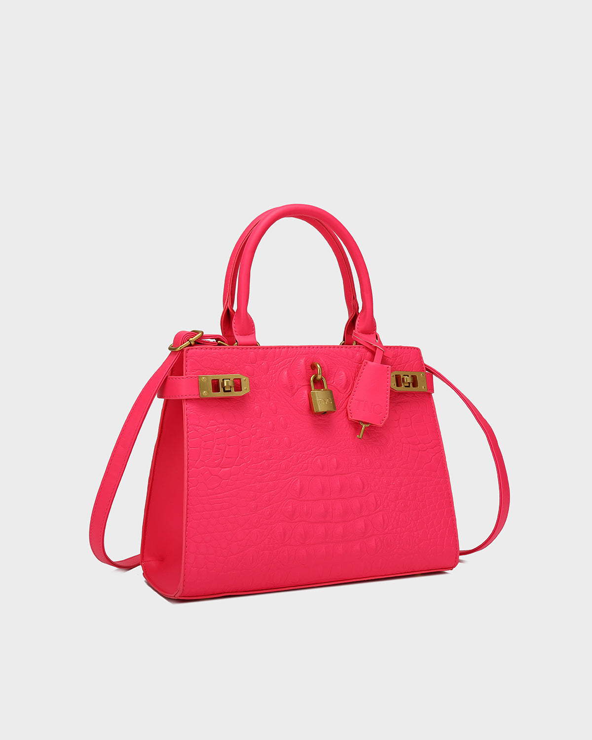 Empress Mini Tote Bag in Neon Pink