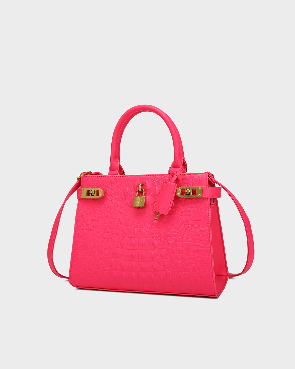 Empress Mini Tote Bag in Neon Pink