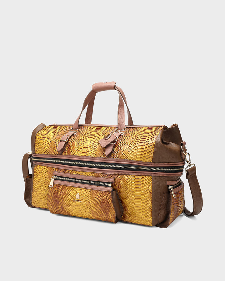 Executive Luxe Travel Set in Mustard