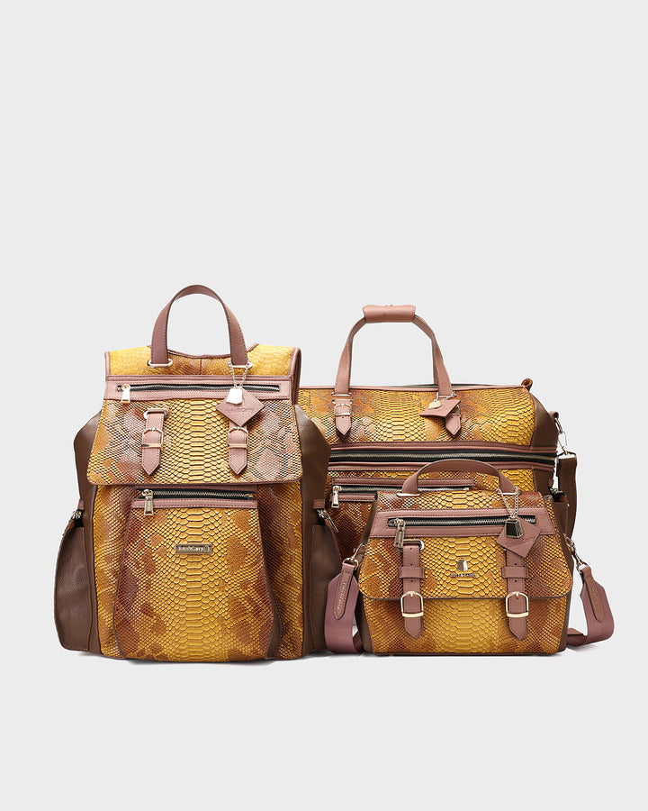 Executive Luxe Travel Set in Mustard