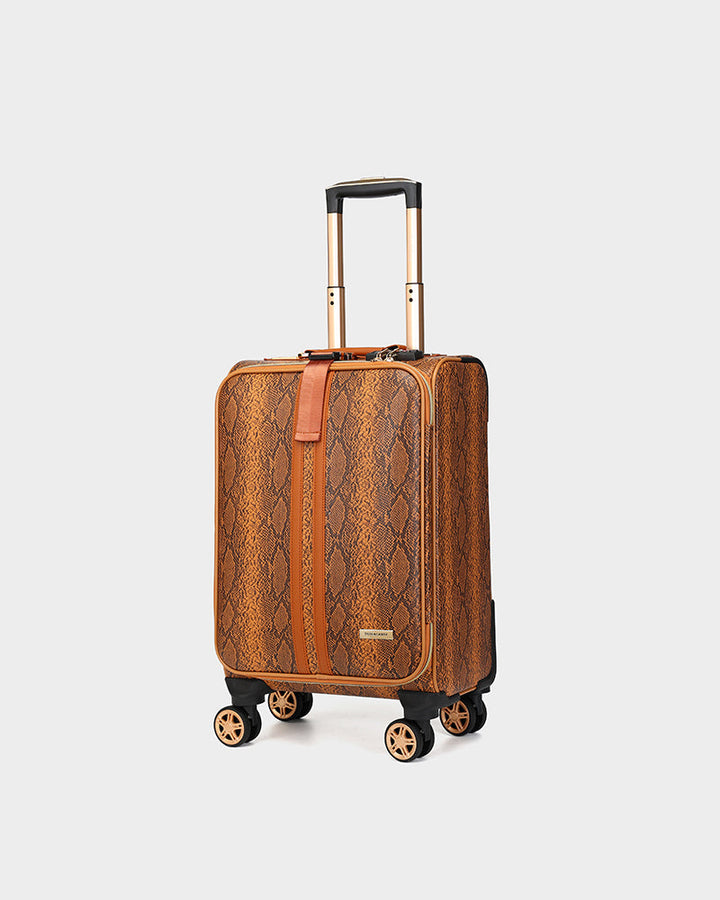PY 2 Piece Suitcase Set in Brown