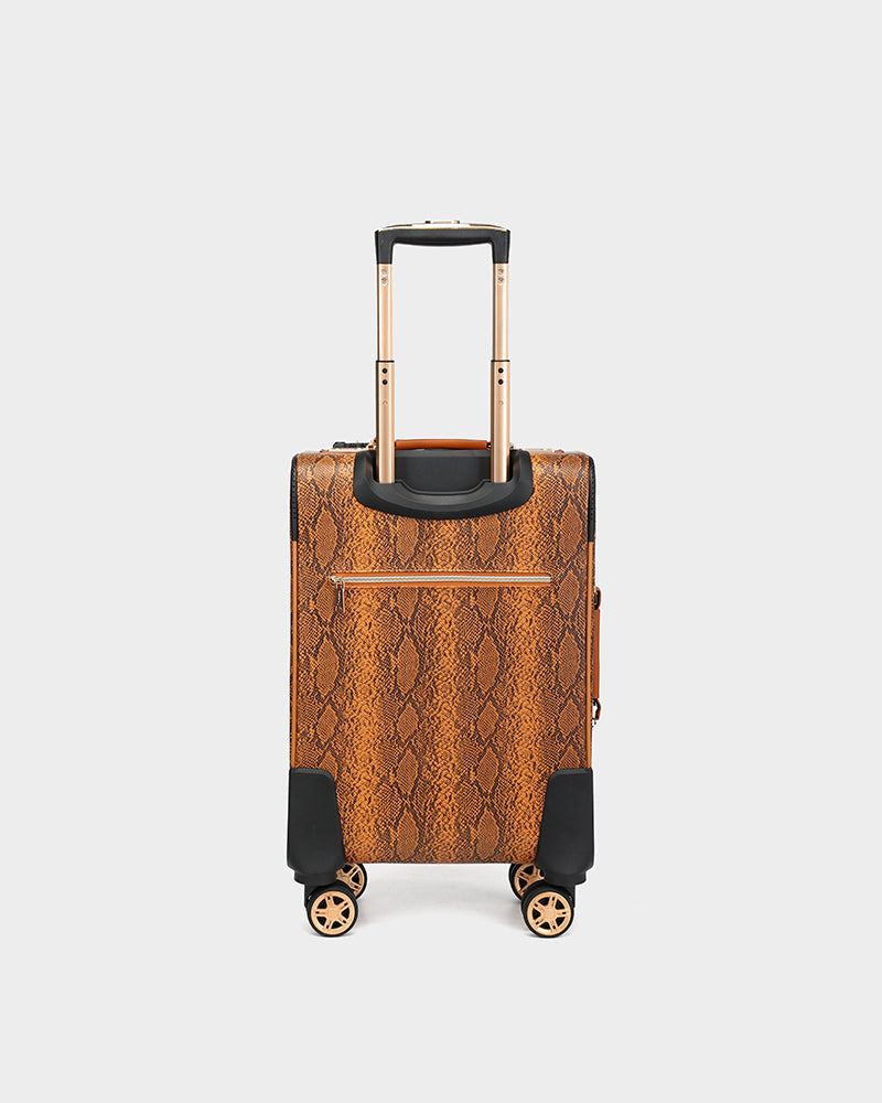 PY 2 Piece Suitcase Set in Brown