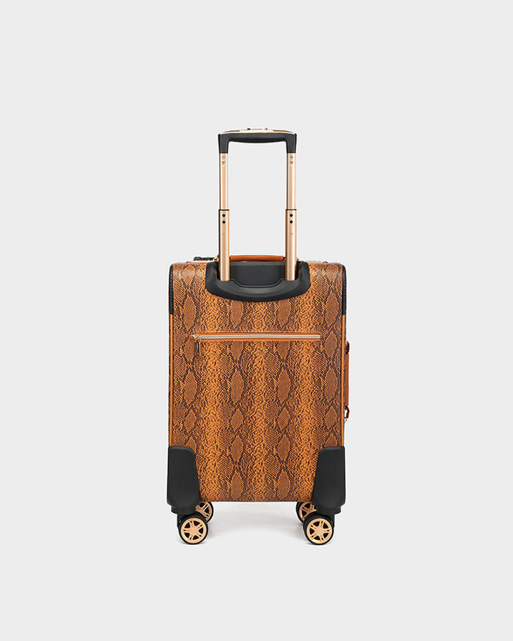 PY 2 Piece Suitcase Set in Brown
