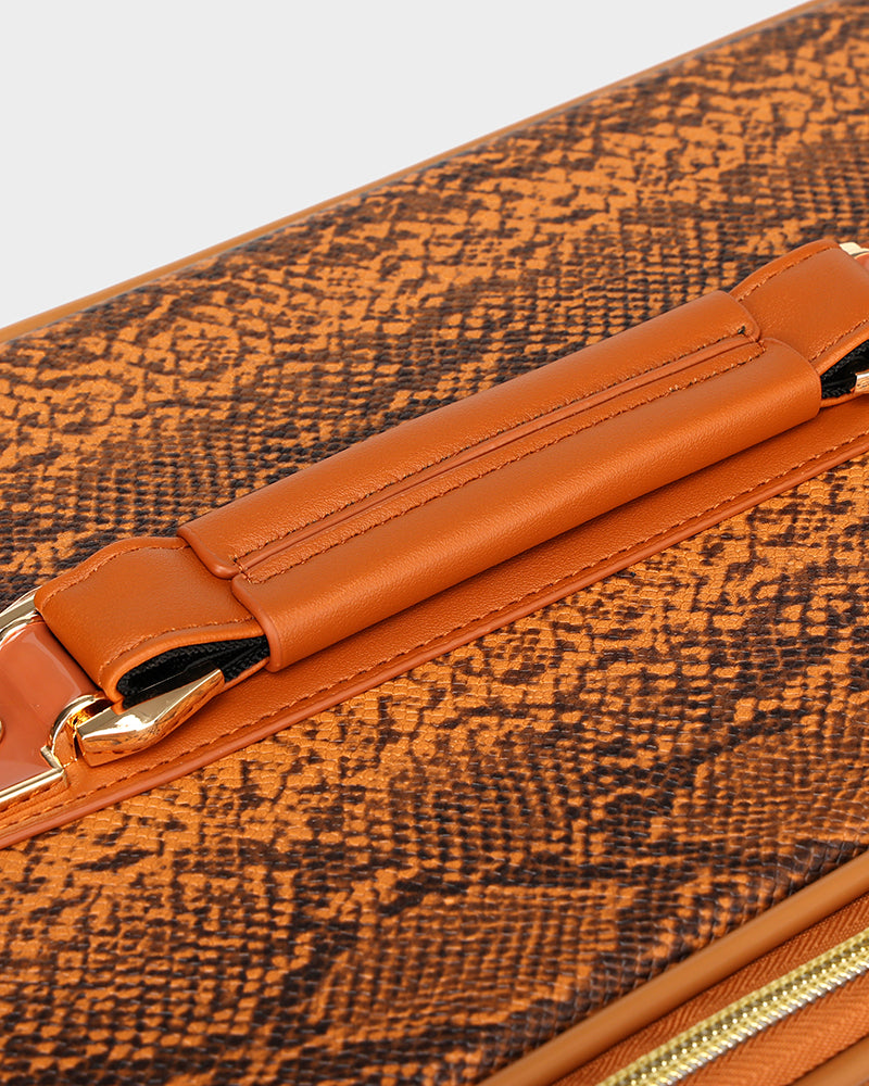 PY 2 Piece Suitcase Set in Brown