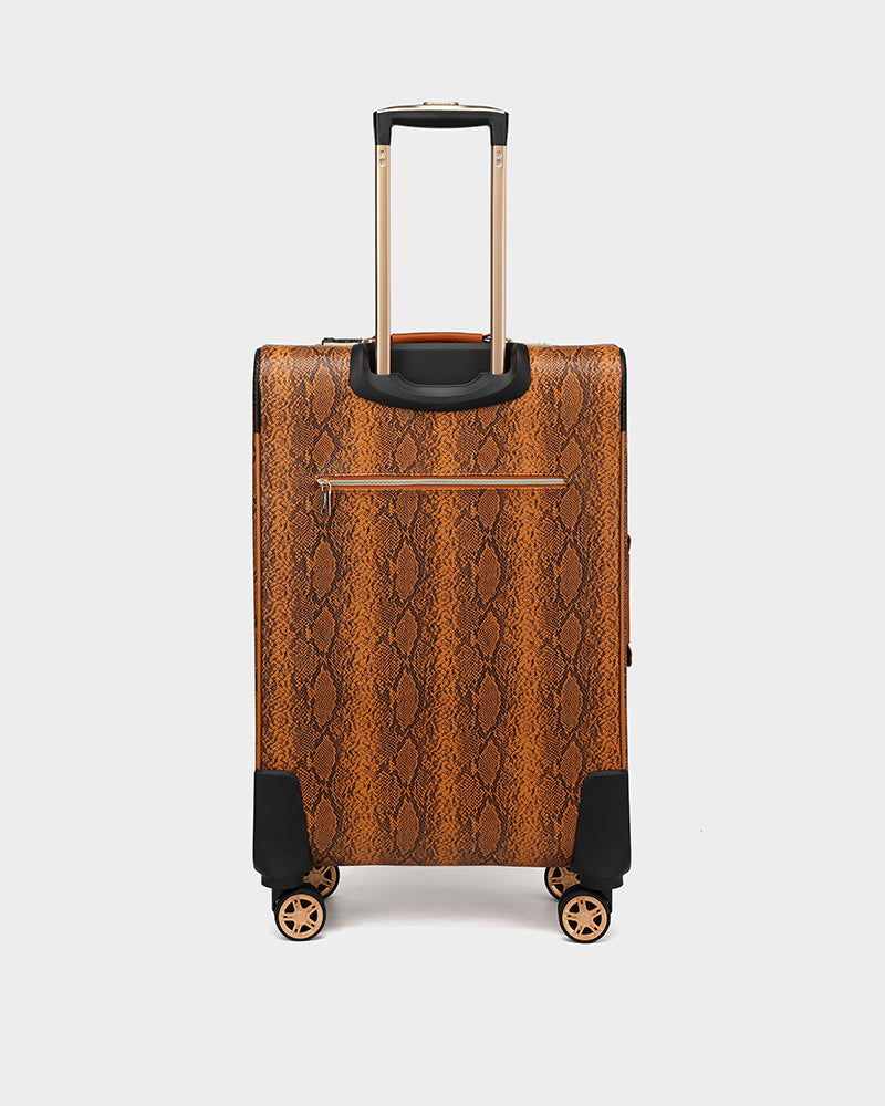 PY 2 Piece Suitcase Set in Brown