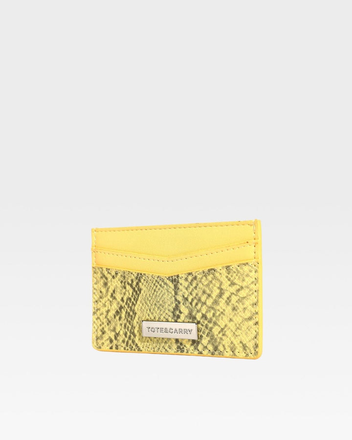 PY Card Holder Wallet in Yellow