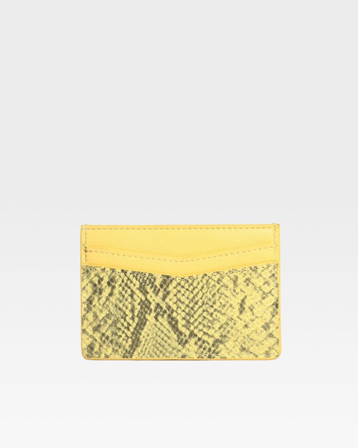 PY Card Holder Wallet in Yellow