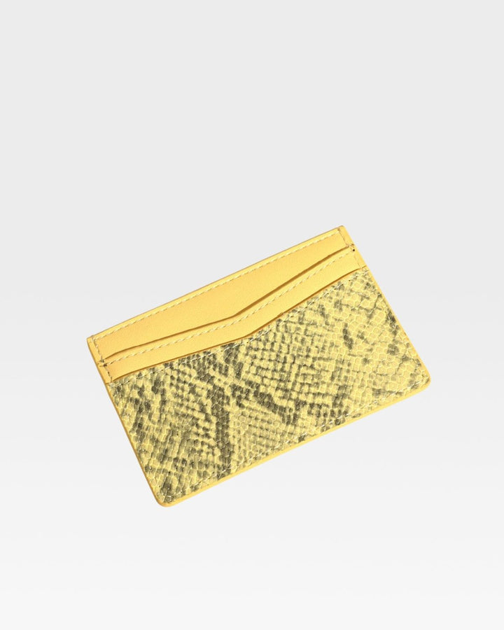 PY Card Holder Wallet in Yellow
