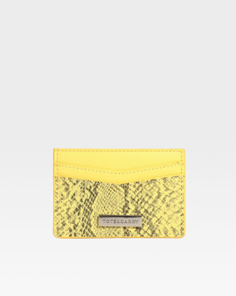 PY Card Holder Wallet in Yellow