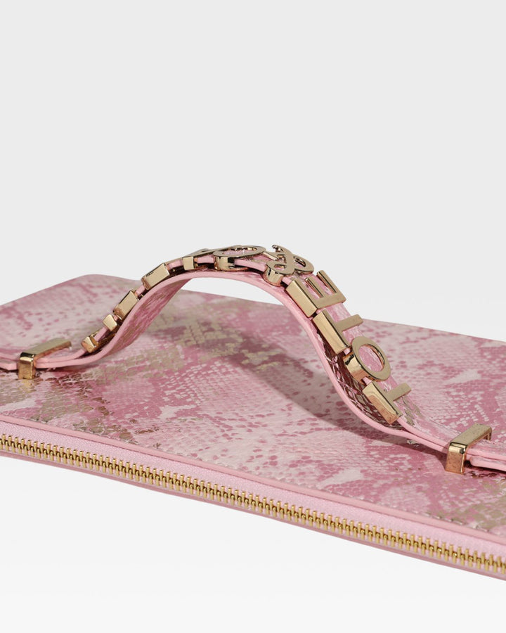 PY Clutch Handbag in Pink