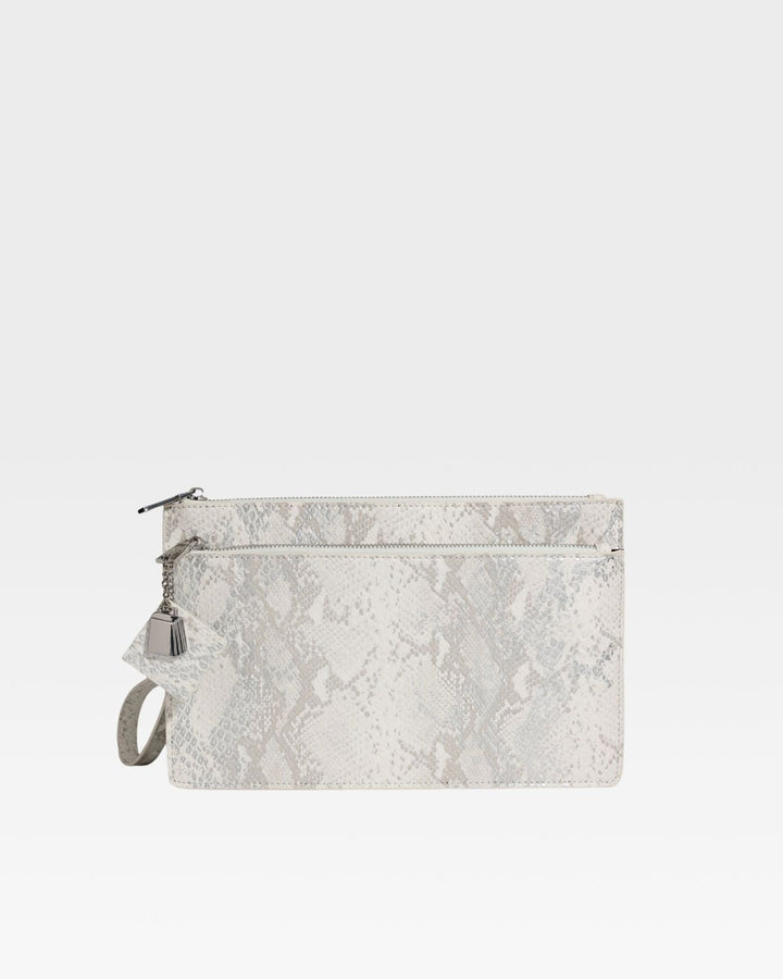 PY Clutch Handbag in White
