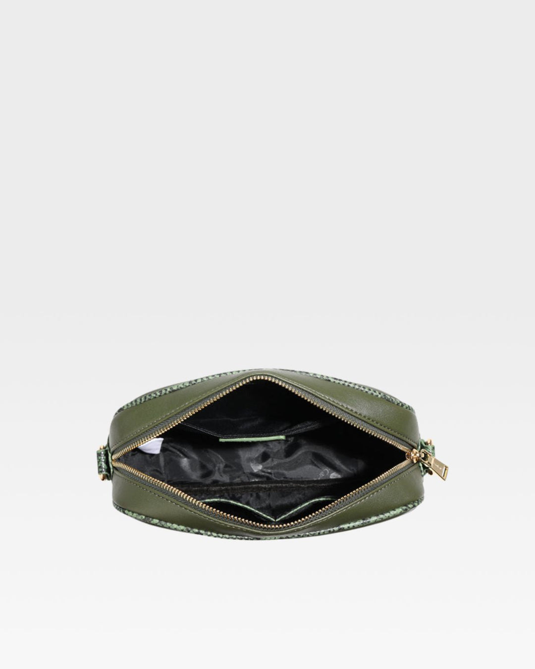 PY Crossbody Messenger Bag in Emerald Green