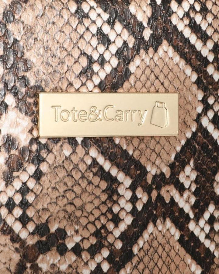 PY Tote Bag in Brown