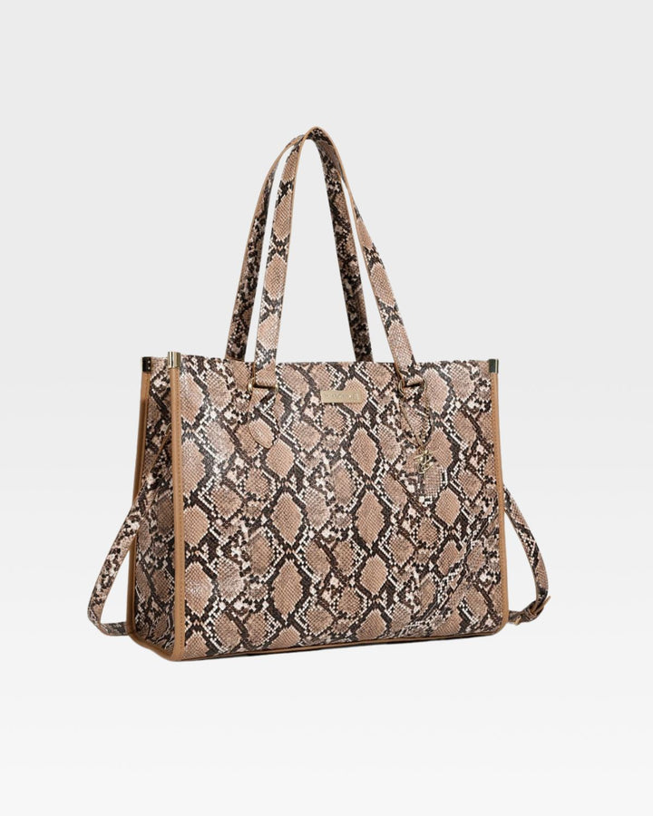 PY Tote Bag in Brown