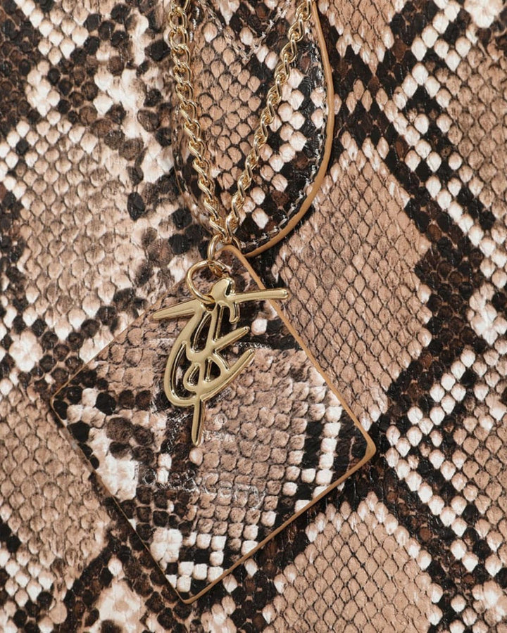 PY Tote Bag in Brown