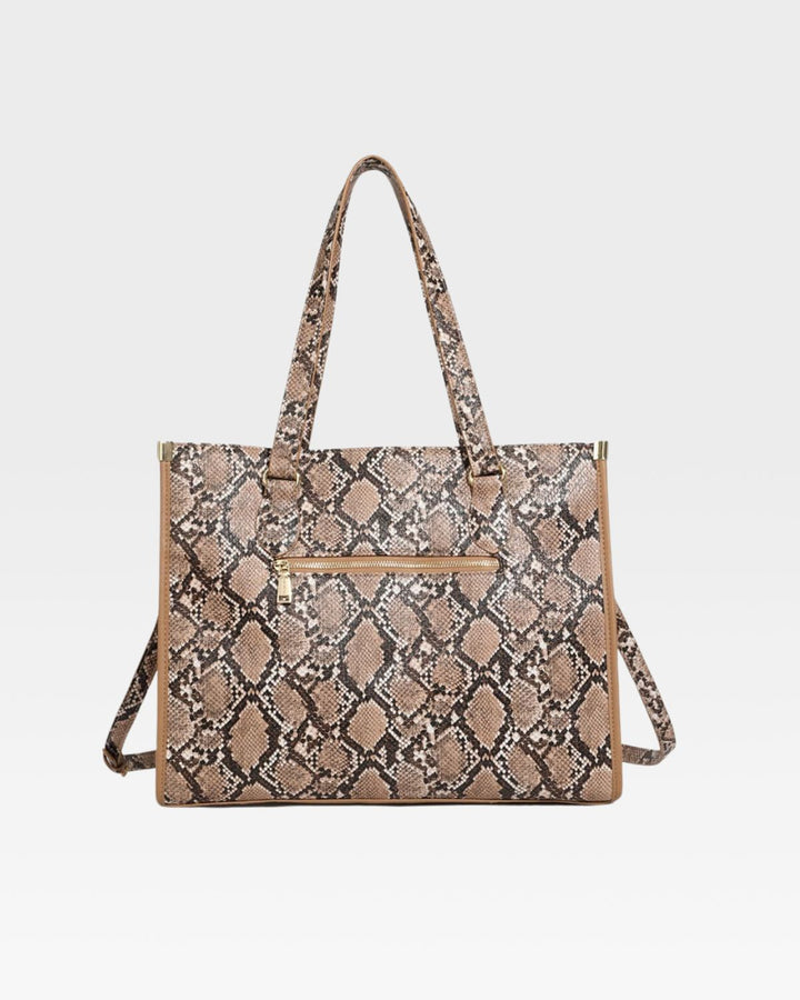 PY Tote Bag in Brown