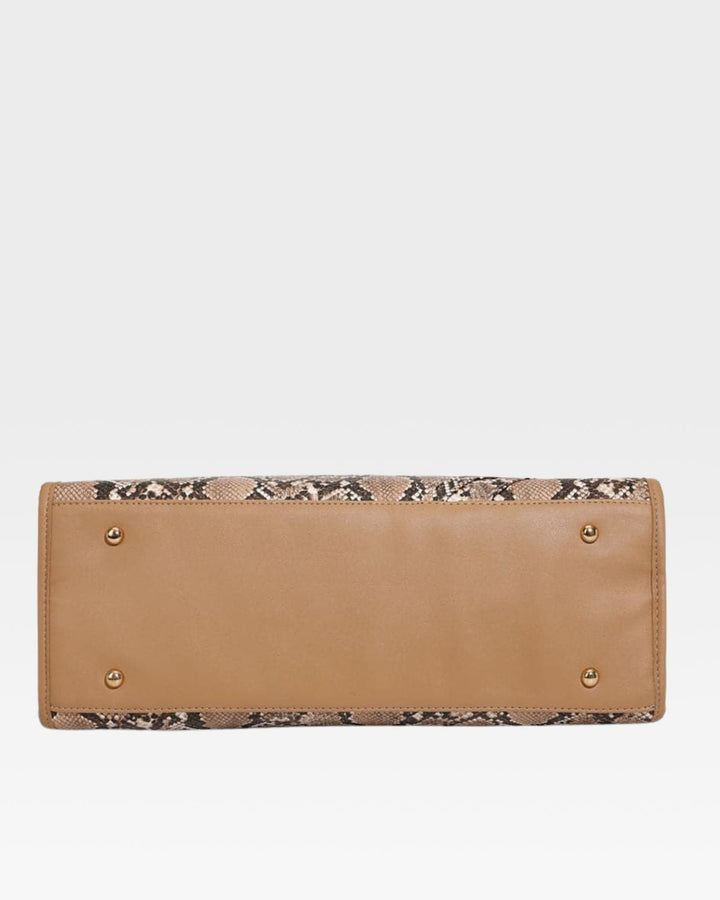 PY Tote Bag in Brown