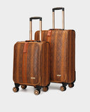 Exotic 2-Piece Luggage Set in Brown