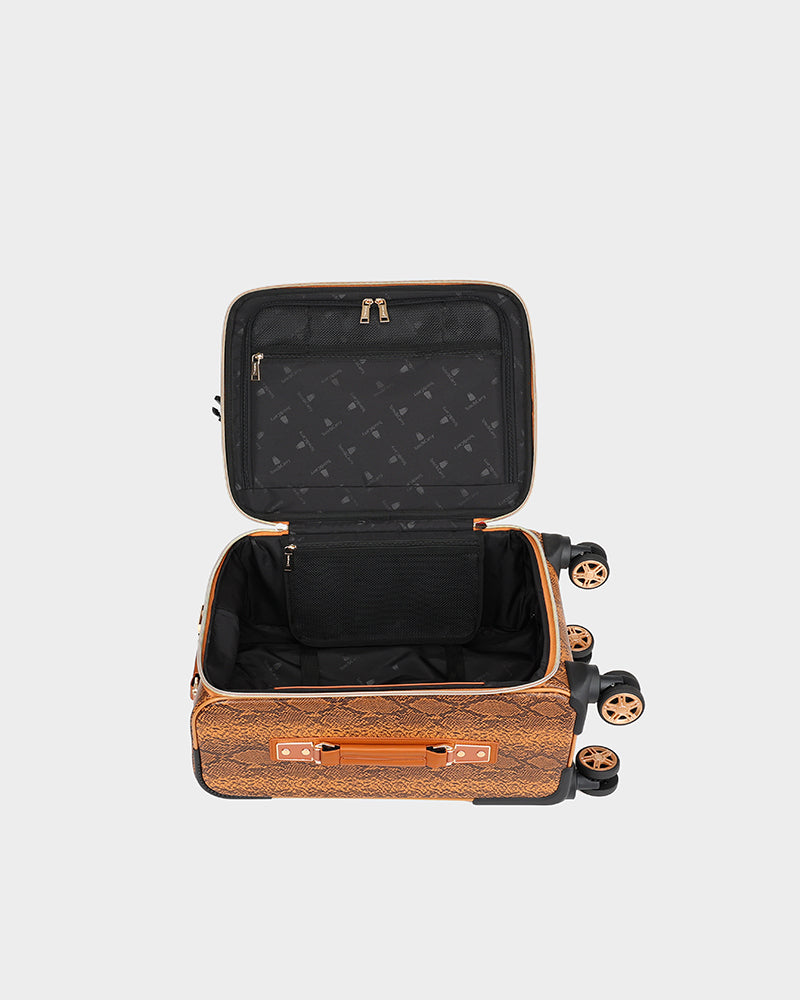 PY 2 Piece Suitcase Set in Brown