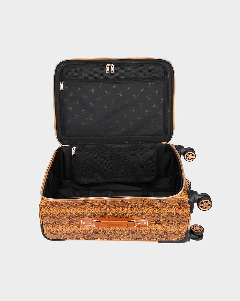 PY 2 Piece Suitcase Set in Brown