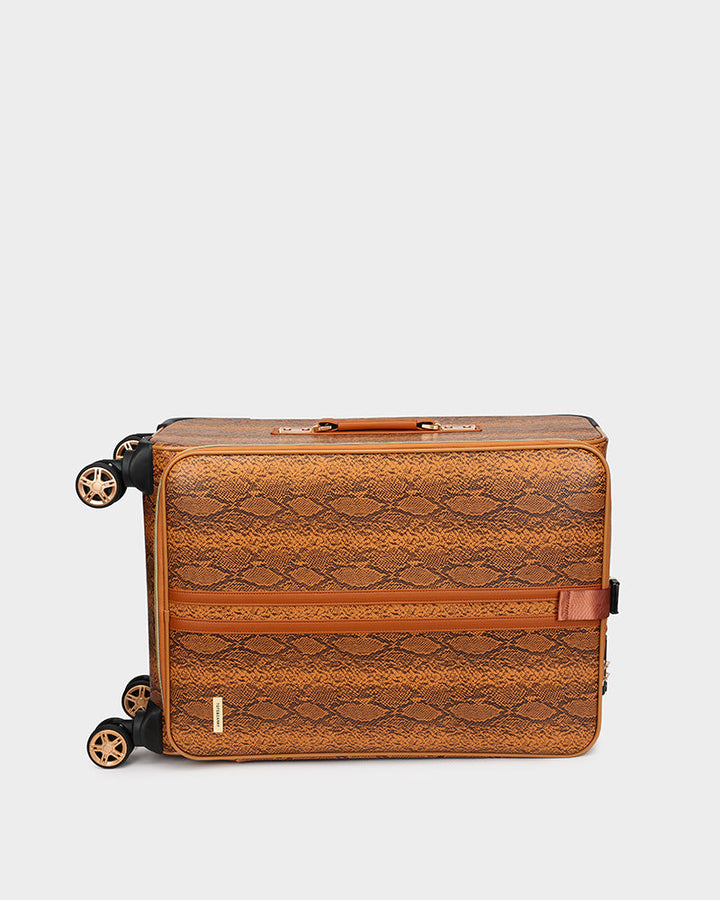 PY 2 Piece Suitcase Set in Brown