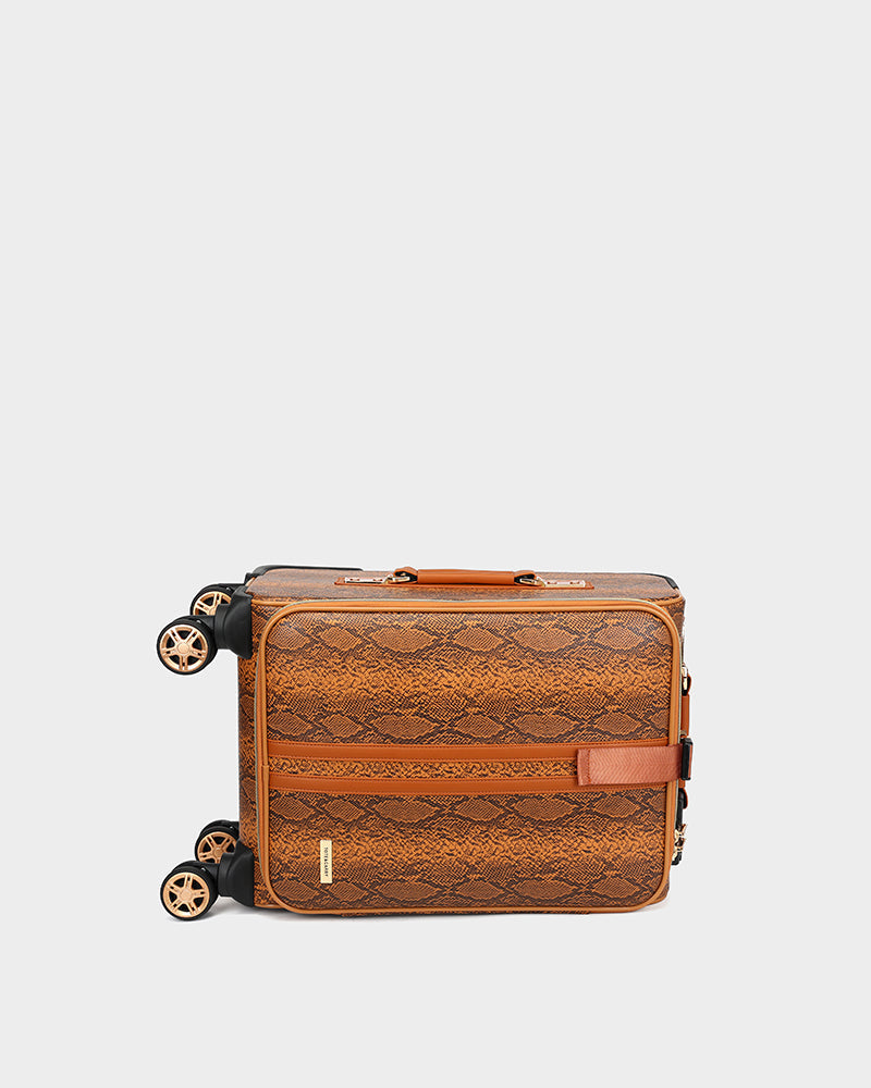 PY 2 Piece Suitcase Set in Brown