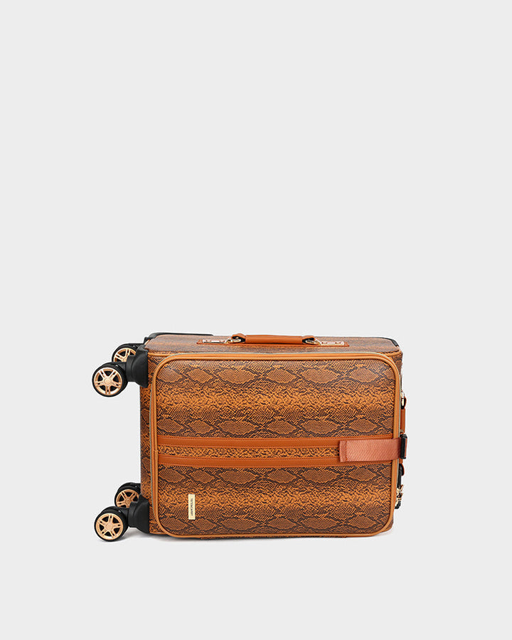 PY 2 Piece Suitcase Set in Brown