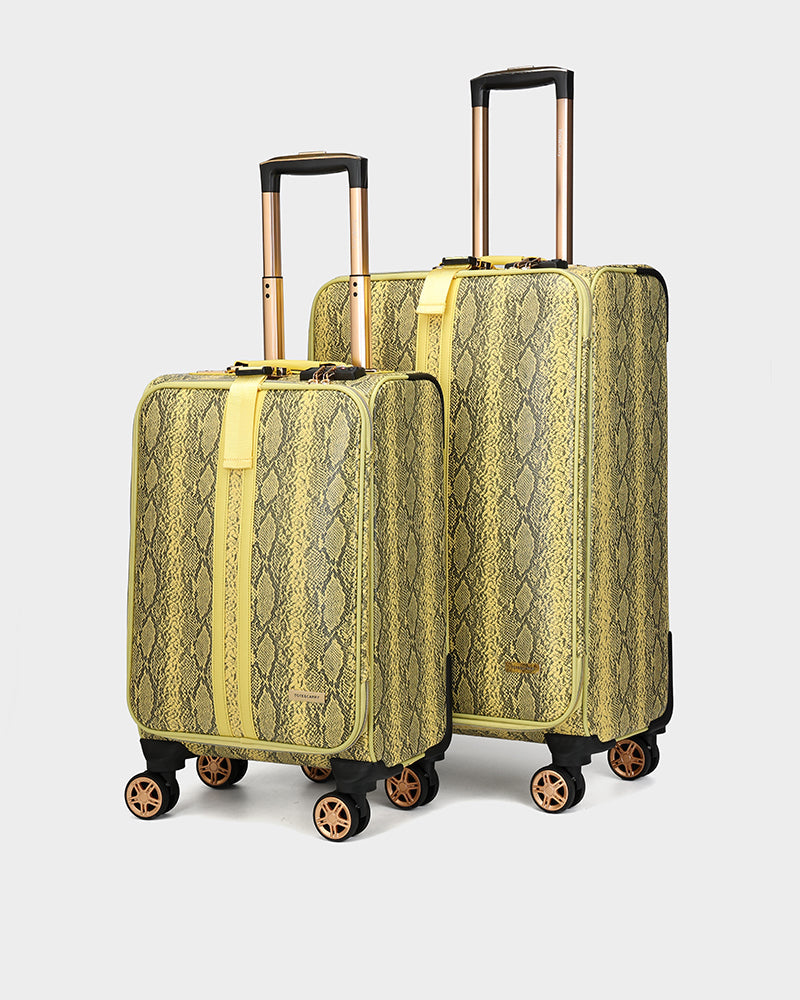 PY 2 Piece Suitcase Set in Yellow