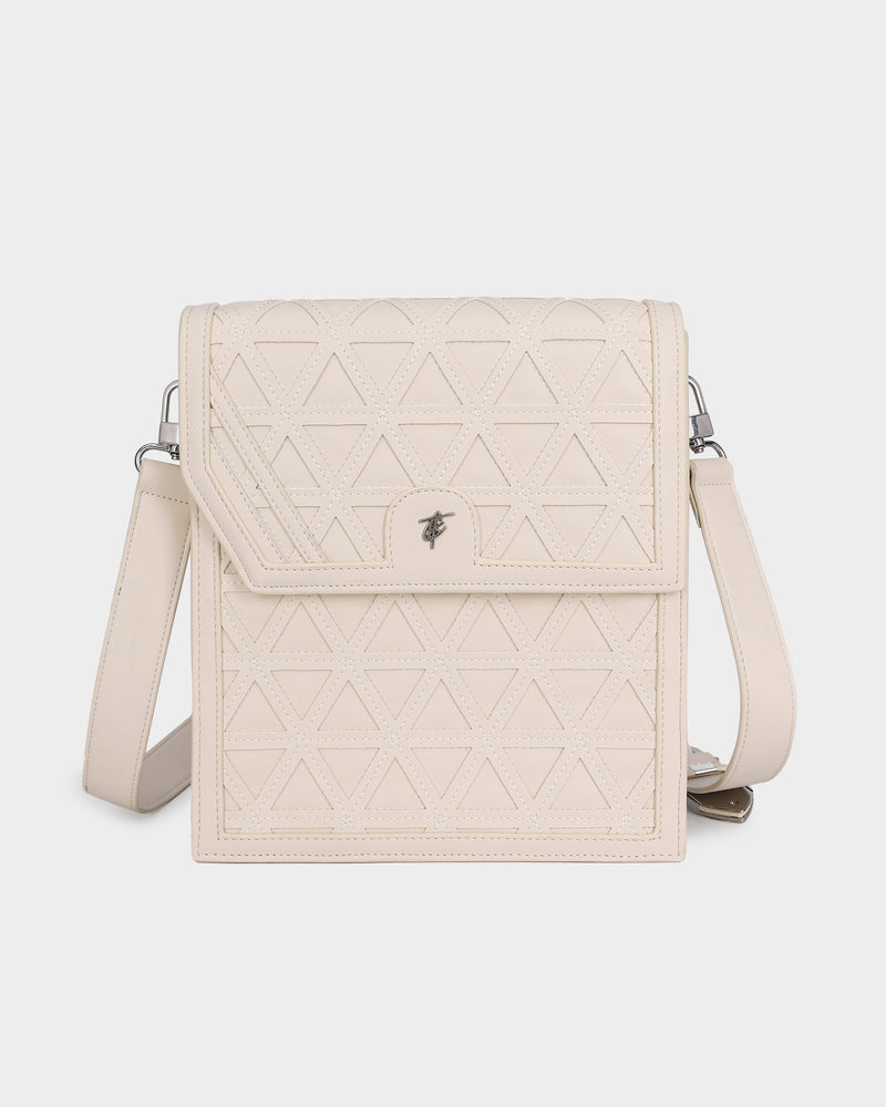 First Class Mini Crossbody Bag in Cream White