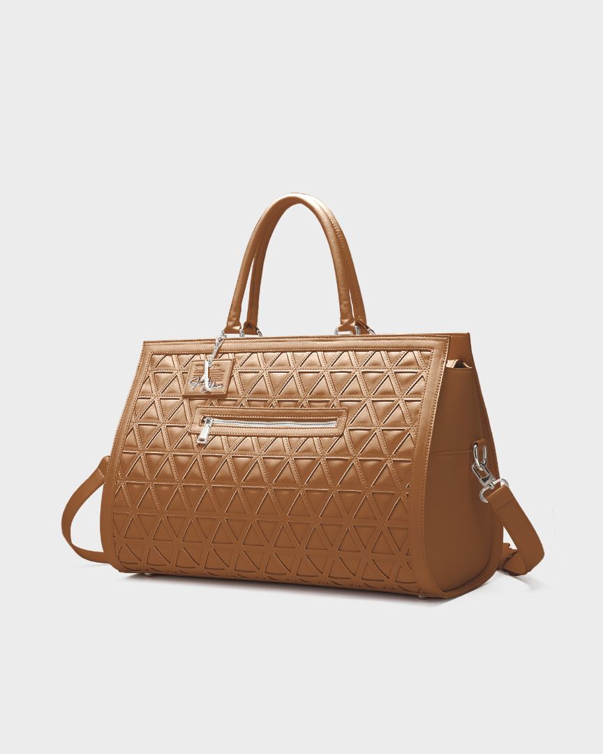 First Class Tote Bag in Caramel