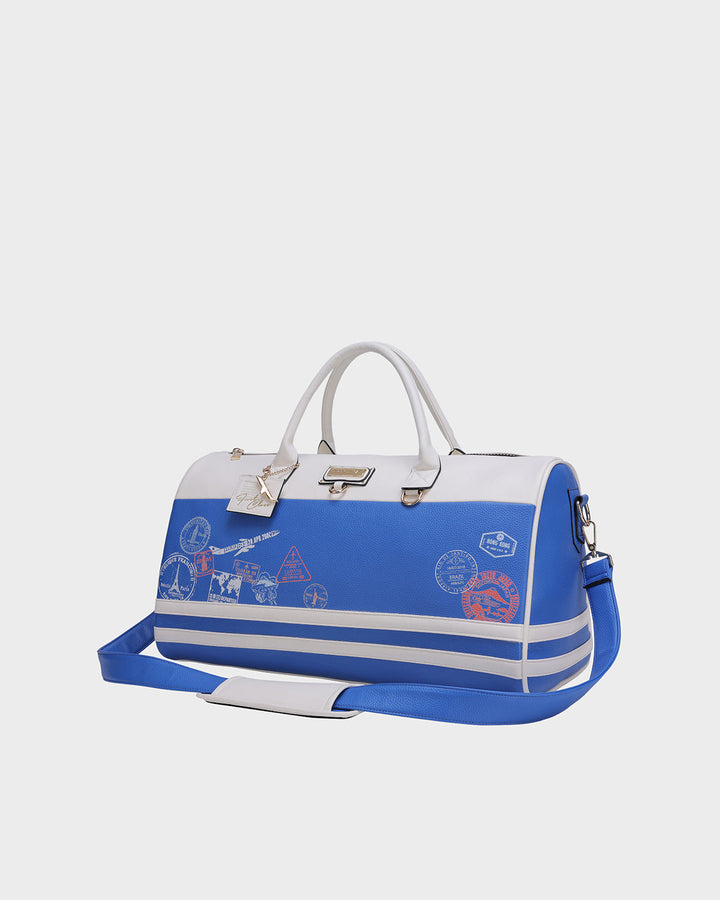 Globetrotter Weekender Duffle Bag in Blue