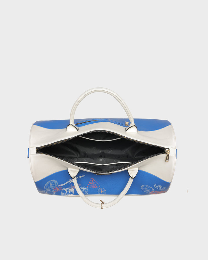 Globetrotter Weekender Duffle Bag in Blue