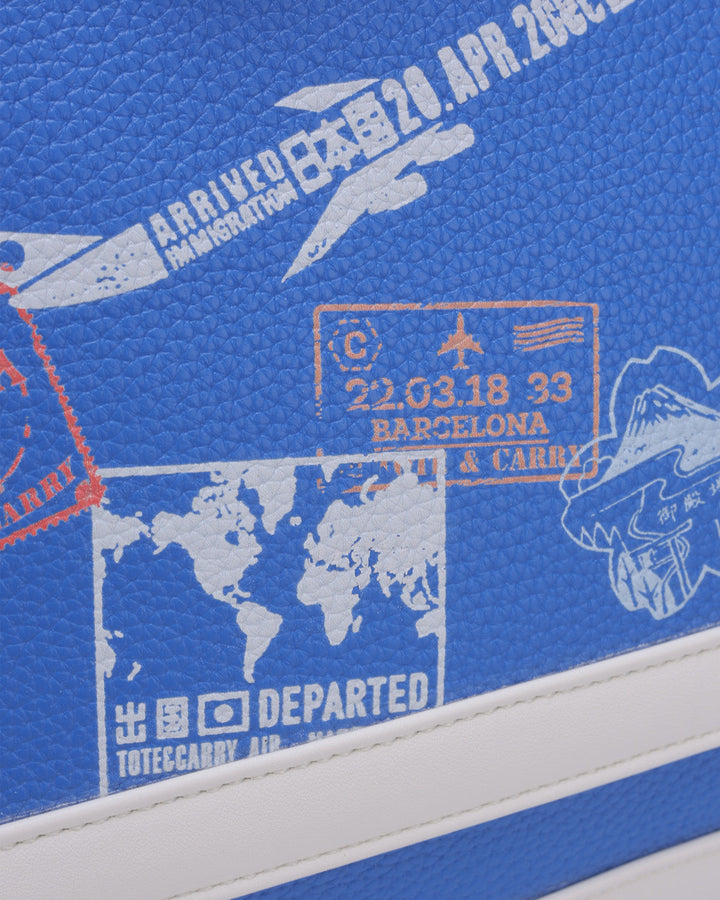 Globetrotter Weekender Duffle Bag in Blue