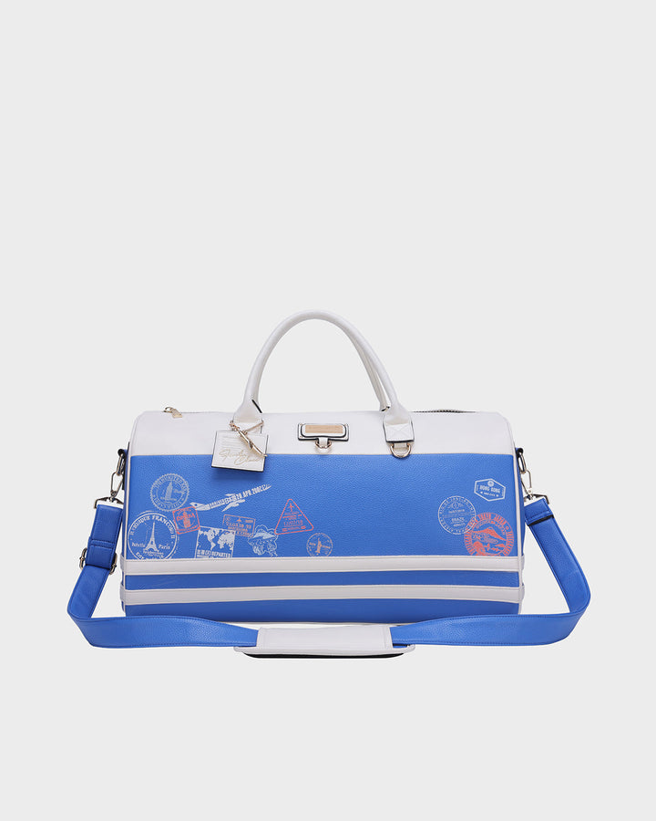 Globetrotter Weekender Duffle Bag in Blue