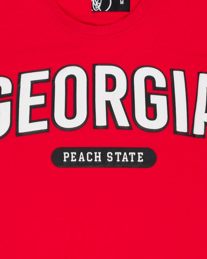 Georgia Red Football Sports Tee