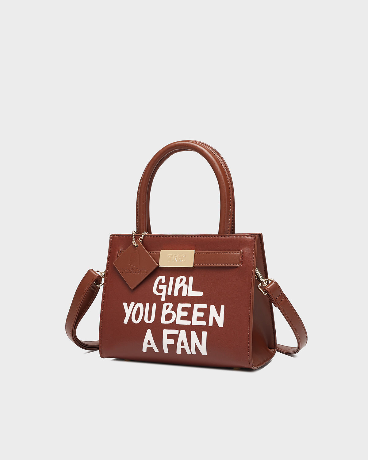 Girl You Been a Fan Mini Tote in Chocolate