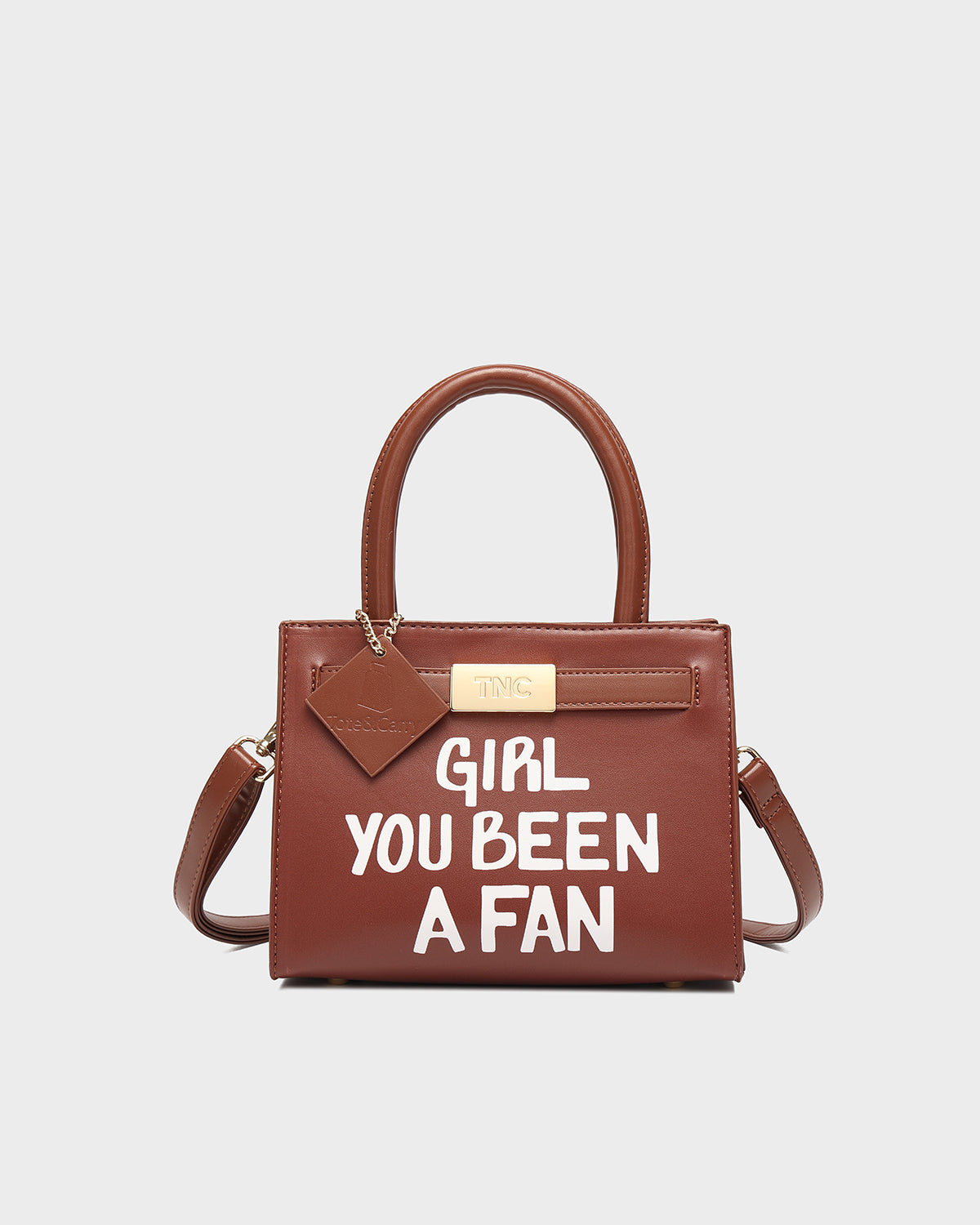 Girl You Been a Fan Mini Tote in Chocolate