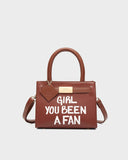 Girl You Been a Fan Mini Tote in Chocolate