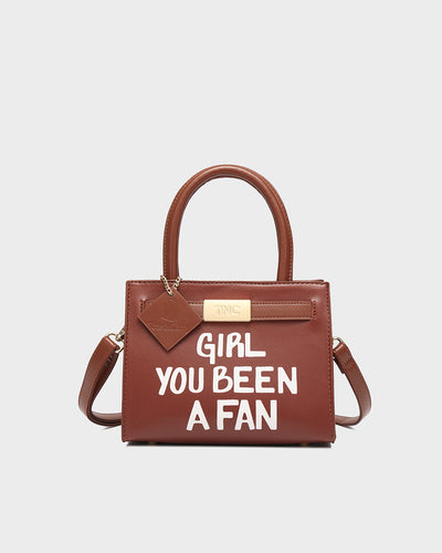 Girl You Been a Fan Mini Tote in Chocolate