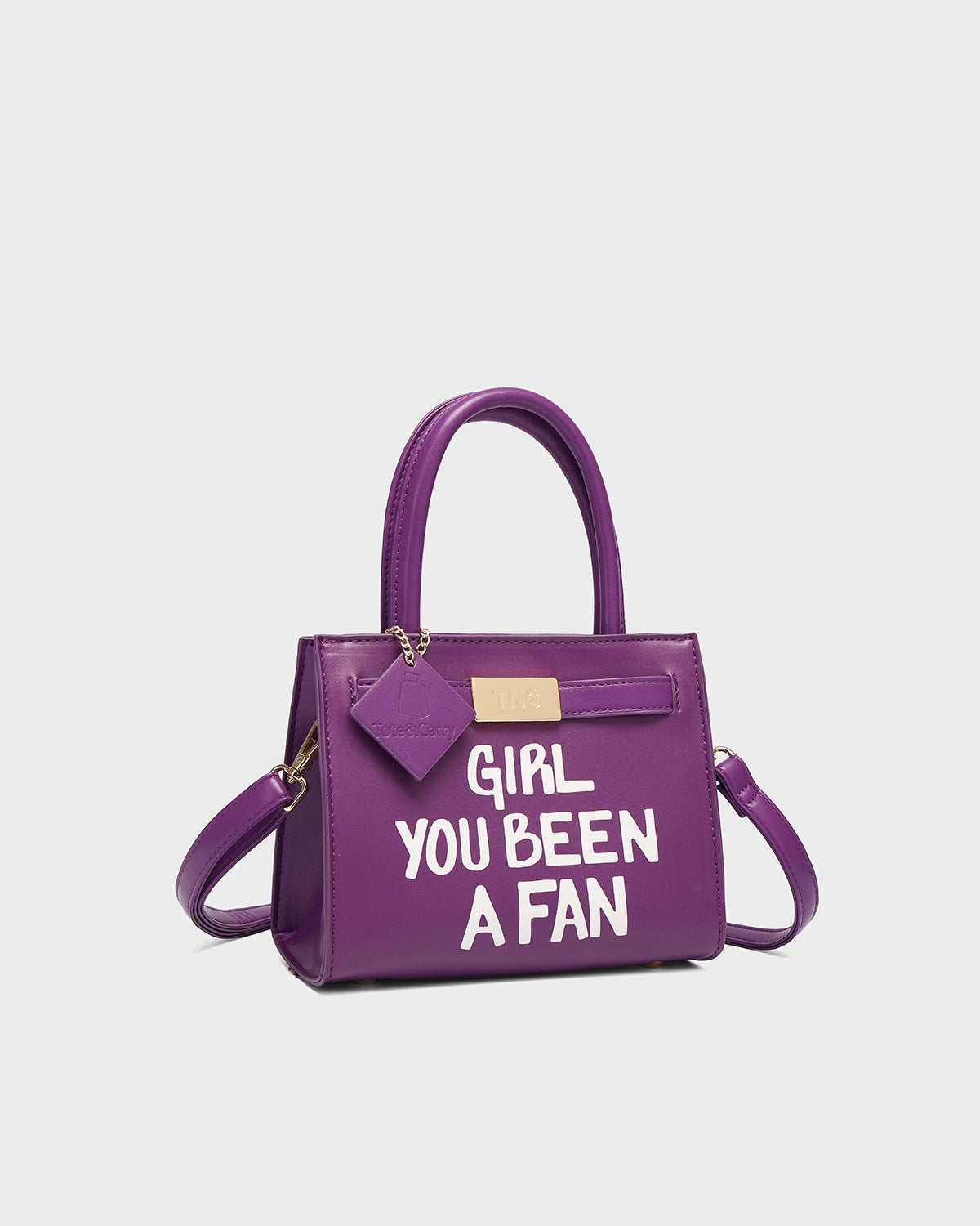 Girl You Been a Fan Mini Tote in Purple