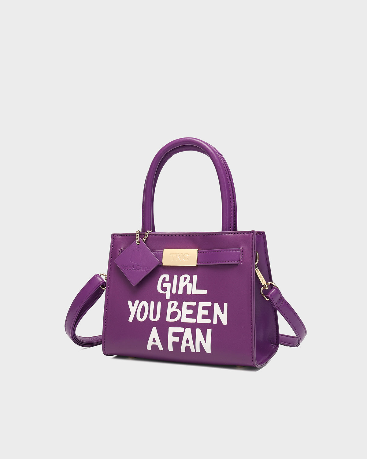 Girl You Been a Fan Mini Tote in Purple