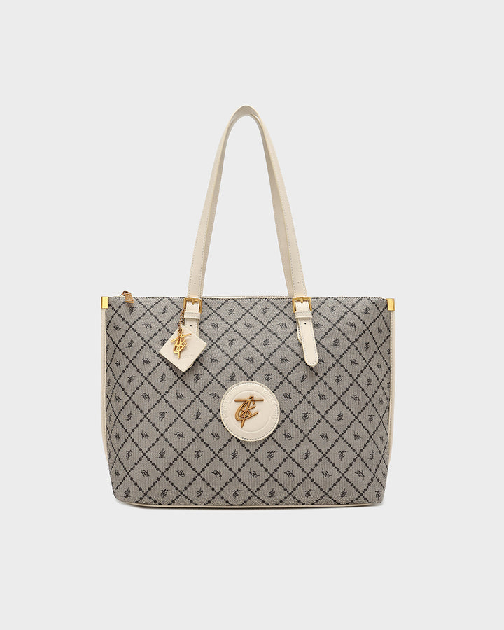 Glam Tote Bag in White