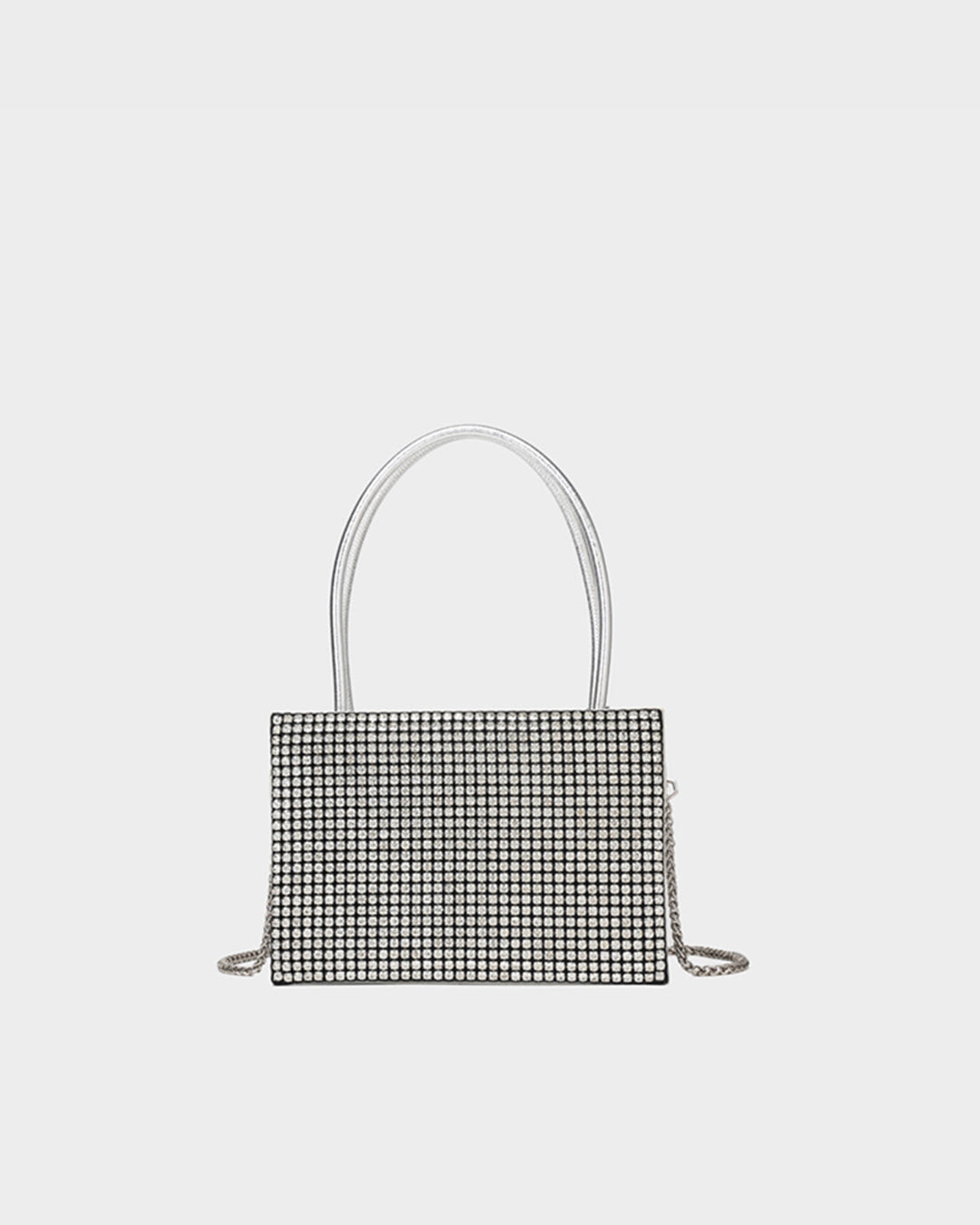 Glitter Shoulder Bag in Silver