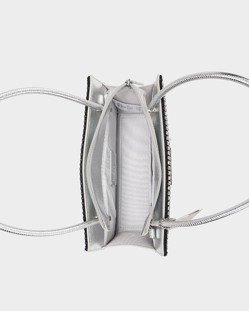 Glitter Shoulder Bag in Silver