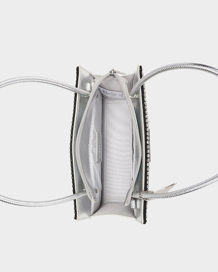 Glitter Shoulder Bag in Silver