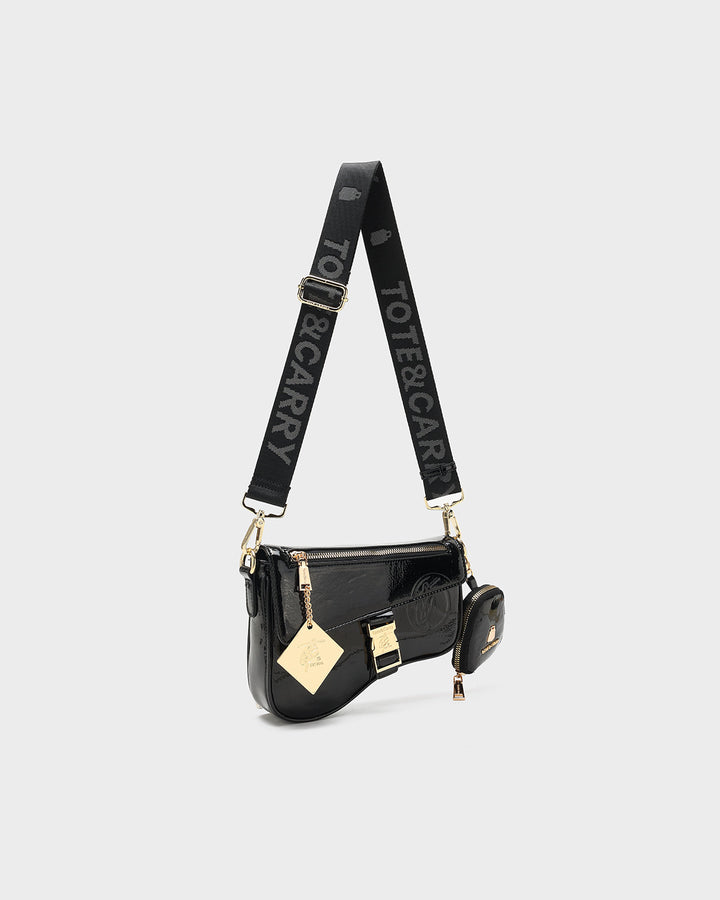 Patent Gun Messenger Bag in Black