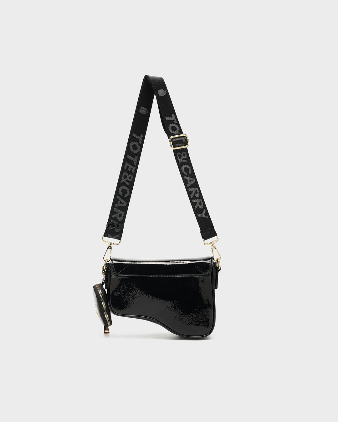 Patent Gun Messenger Bag in Black