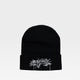 Graffiti Print Beanie in Black